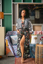 Load image into Gallery viewer, Joba Two Patched Kimono - Black