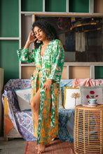Load image into Gallery viewer, Joba Two Patched Kimono - Green