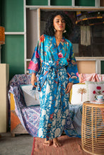 Load image into Gallery viewer, Joba Two Patched Kimono - Blue