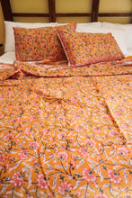 Load image into Gallery viewer, 17HM Sethi Bed Cover Set - Orange Blooms