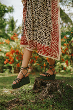 Load image into Gallery viewer, Fryda Ankle-Tie Platforms