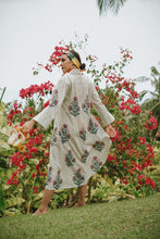 Load image into Gallery viewer, Jaila Kimono Dress - Green Stripes