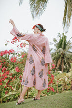 Load image into Gallery viewer, Jaila Kimono Dress - Pink Stripes