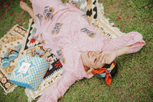 Load image into Gallery viewer, Jaila Kimono Dress - Pink Stripes