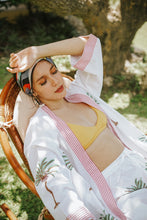 Load image into Gallery viewer, Johari Kimono + Shorts Set - White Palma