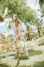 Load image into Gallery viewer, Johari Kimono + Shorts Set - Pink Palm