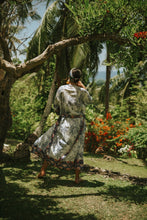 Load image into Gallery viewer, Johari Kimono + Shorts Set - Blue Toile