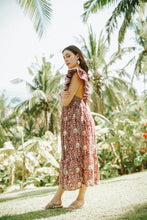 Load image into Gallery viewer, Murcia Ruffle Maxi Dress - Maroon