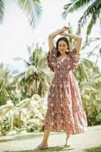 Load image into Gallery viewer, Murcia Ruffle Maxi Dress - Maroon
