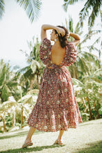 Load image into Gallery viewer, Murcia Ruffle Maxi Dress - Maroon