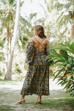 Load image into Gallery viewer, Perejil Cold Shoulder Dress - Navy