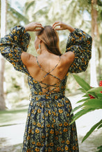 Load image into Gallery viewer, Perejil Cold Shoulder Dress - Navy