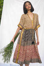 Load image into Gallery viewer, Bagru Midi Dress - Design 1