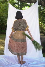 Load image into Gallery viewer, Bagru Midi Dress - Design 1