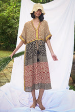 Load image into Gallery viewer, Bagru Midi Dress - Design 1