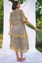 Load image into Gallery viewer, Bagru Midi Dress - Design 2