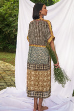 Load image into Gallery viewer, Bagru Midi Dress - Design 3