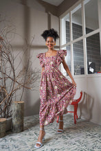 Load image into Gallery viewer, Murcia Ruffle Maxi Dress - Maroon
