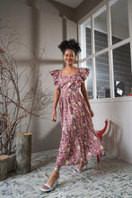 Load image into Gallery viewer, Murcia Ruffle Maxi Dress - Maroon
