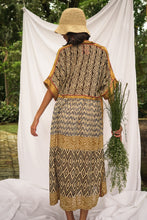 Load image into Gallery viewer, Bagru Midi Dress - Design 6