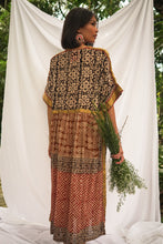 Load image into Gallery viewer, Bagru Midi Dress - Design 7