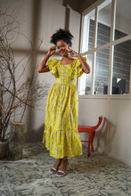 Load image into Gallery viewer, Murcia Ruffle Maxi Dress - Lemon