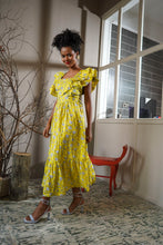 Load image into Gallery viewer, Murcia Ruffle Maxi Dress - Lemon