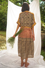 Load image into Gallery viewer, Bagru Midi Dress - Design 8