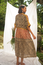 Load image into Gallery viewer, Bagru Midi Dress - Design 8