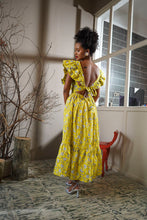 Load image into Gallery viewer, Murcia Ruffle Maxi Dress - Lemon
