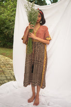 Load image into Gallery viewer, Bagru Midi Dress - Design 9