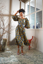 Load image into Gallery viewer, Perejil Cold Shoulder Dress - Navy