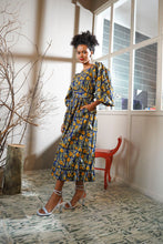 Load image into Gallery viewer, Perejil Cold Shoulder Dress - Navy