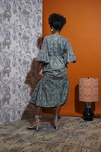 Load image into Gallery viewer, Pimenton Bell Sleeve Dress (Ocean)