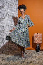Load image into Gallery viewer, Pimenton Bell Sleeve Dress (Ocean)