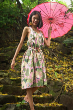 Load image into Gallery viewer, Cosana Multiway Tie Strap Sundress - Pink Foliage