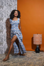 Load image into Gallery viewer, Azafran Ribbon Strap Maxi Dress (Navy)