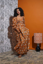 Load image into Gallery viewer, Guajillo Peplum Top (Tangerine)