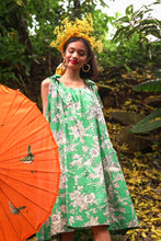 Load image into Gallery viewer, Cosana Multiway Tie Strap Sundress - Green Woods