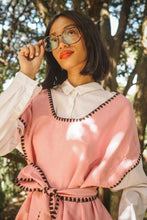 Load image into Gallery viewer, Papiya Caftan - Pink with Black Palms