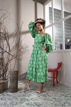 Load image into Gallery viewer, Perejil Cold Shoulder Dress - Shamrock