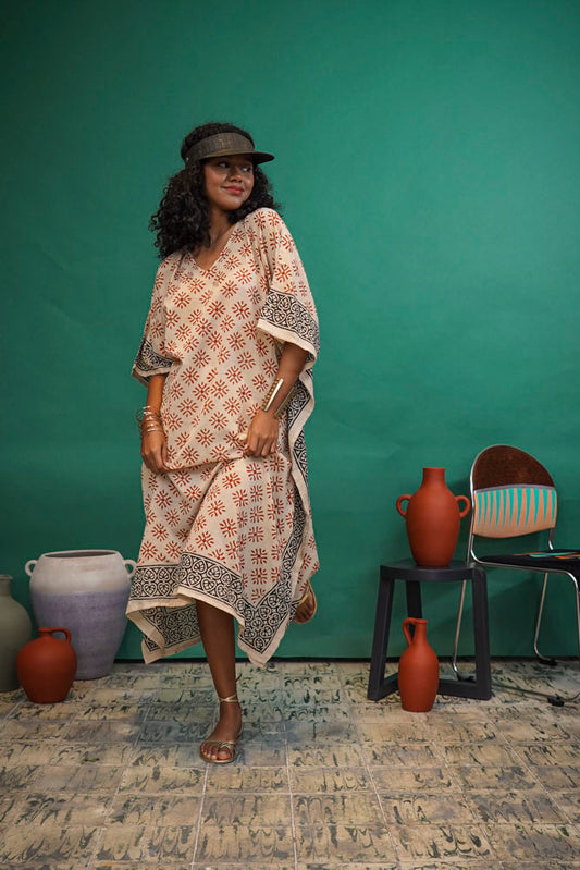 Bagru Caftan - Design 8