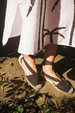Load image into Gallery viewer, Xativa Lace up Espadrilles - Black