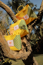 Load image into Gallery viewer, 17HM Soledad Basket Bag - Yellow/ Green/ Pink