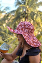 Load image into Gallery viewer, Wyra Reversible Wide Brim Hat - Mustard/Red
