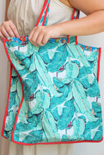 Load image into Gallery viewer, Wada Reversible Tote Bag - Aqua/Blue