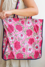 Load image into Gallery viewer, Wada Reversible Tote Bag - Yellow/Fuschia