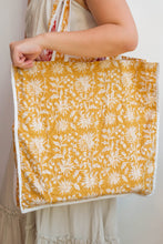 Load image into Gallery viewer, Wada Reversible Tote Bag - Mustard/Red