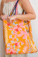 Load image into Gallery viewer, Wada Reversible Tote Bag - Orange/Pink
