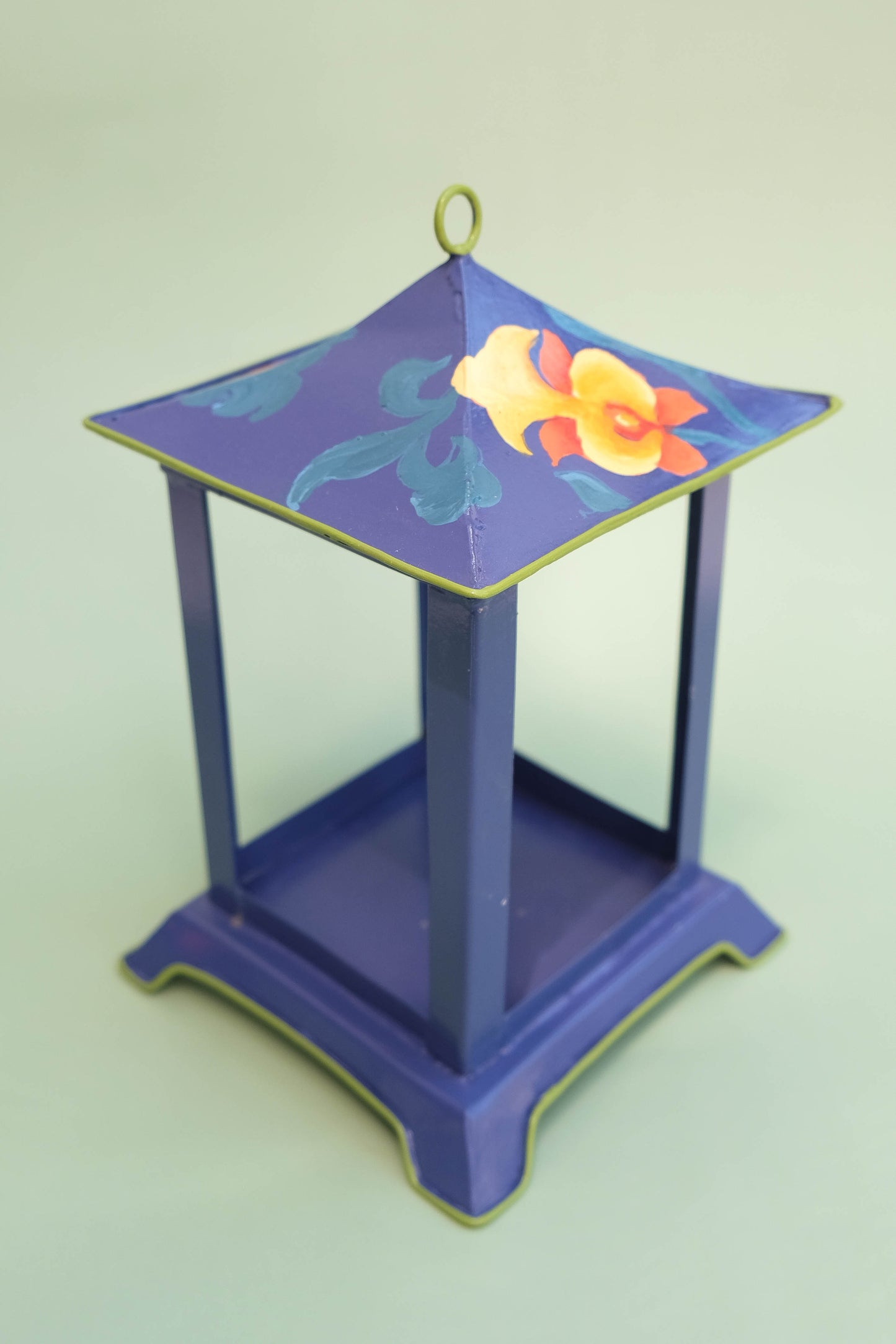 Candle Pagoda Lantern (Large)- Indienne Floral